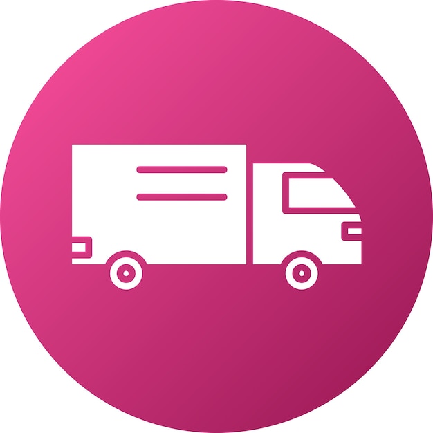 Estilo del icono del camión de diseño vectorial