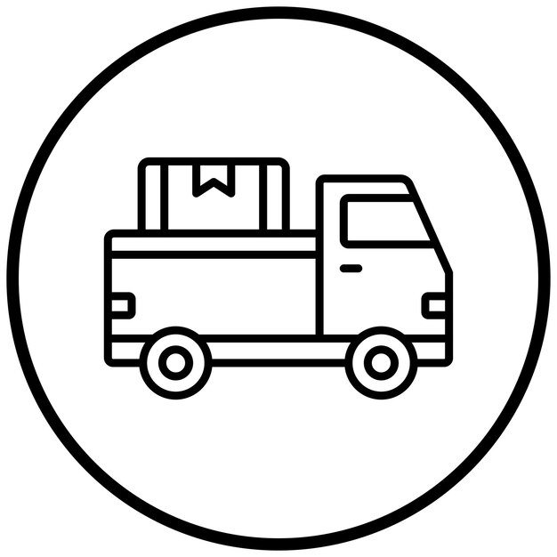 Estilo del icono de la camioneta