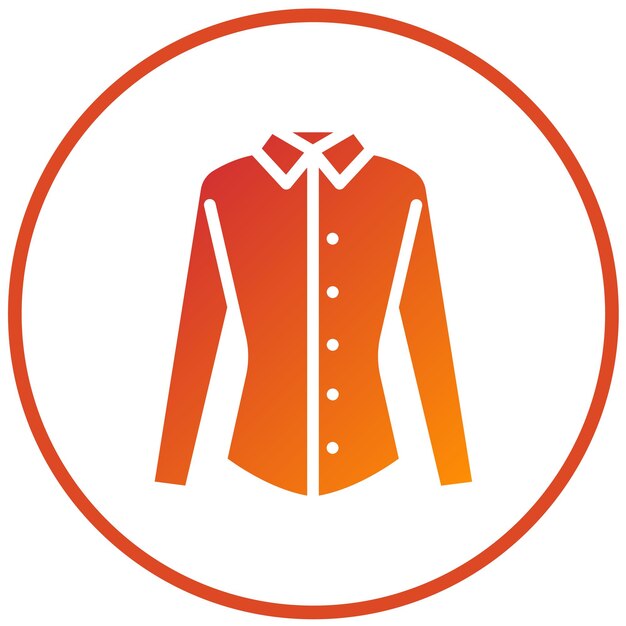 Estilo del icono de la camisa de diseño vectorial