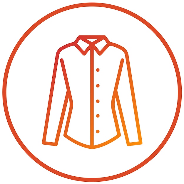 Estilo del icono de la camisa de diseño vectorial