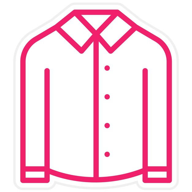 Estilo del icono de la camisa de diseño vectorial