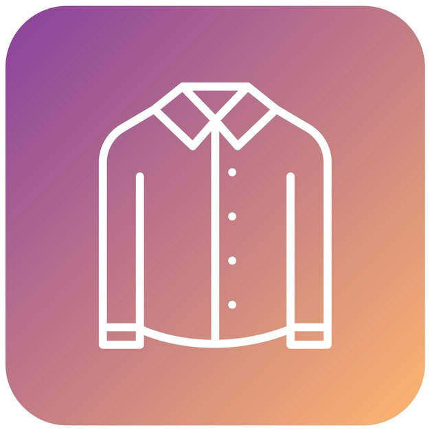 Estilo del icono de la camisa de diseño vectorial