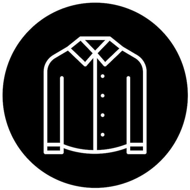 Estilo del icono de la camisa de diseño vectorial