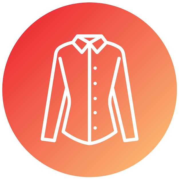 Estilo del icono de la camisa de diseño vectorial