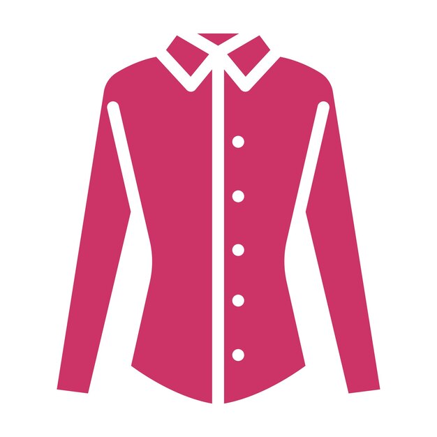 Estilo del icono de la camisa de diseño vectorial