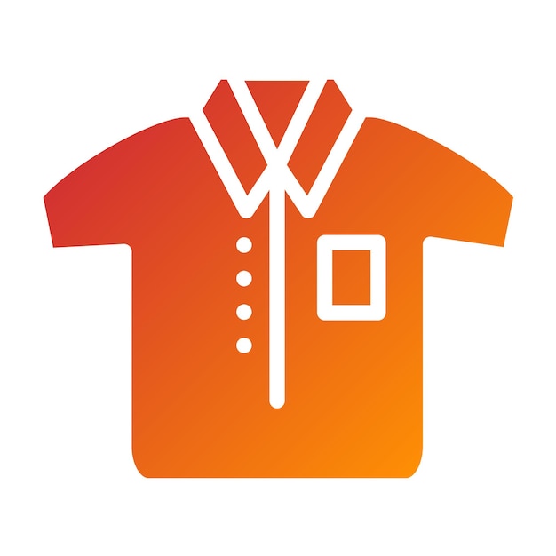 Estilo del icono de la camisa de diseño vectorial
