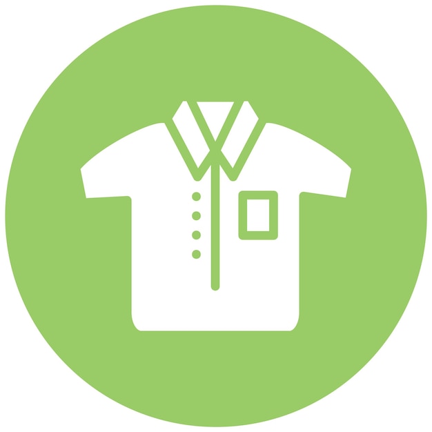 Estilo del icono de la camisa de diseño vectorial