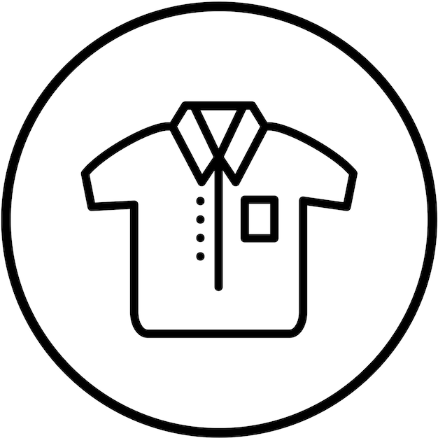 Estilo del icono de la camisa de diseño vectorial