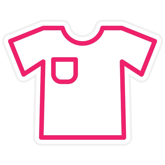 Estilo del icono de la camisa de diseño vectorial