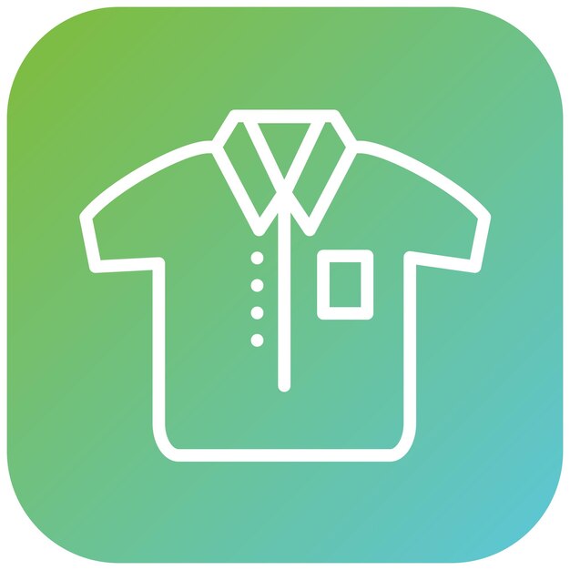 Estilo del icono de la camisa de diseño vectorial
