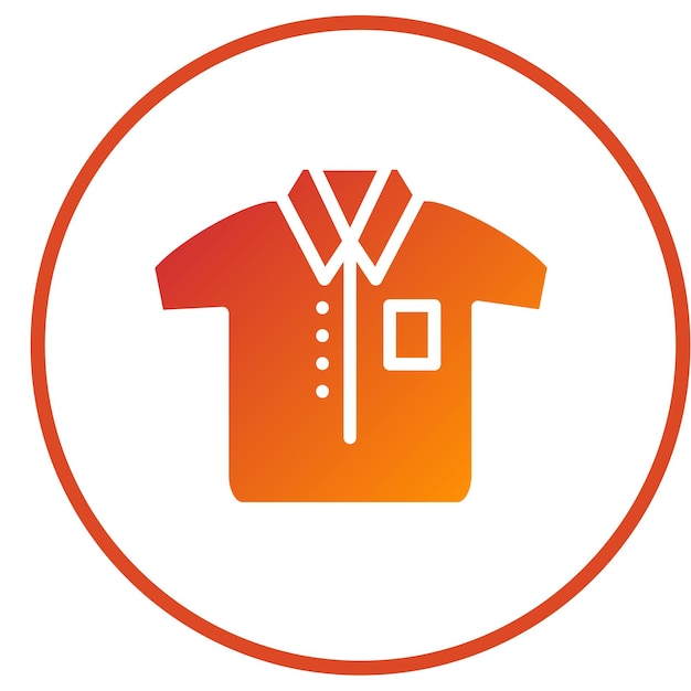 Estilo del icono de la camisa de diseño vectorial