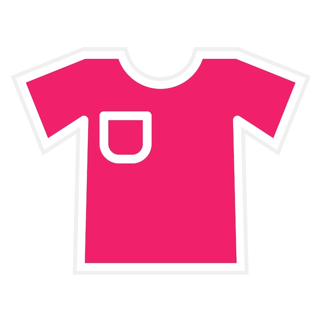 Estilo del icono de la camisa de diseño vectorial