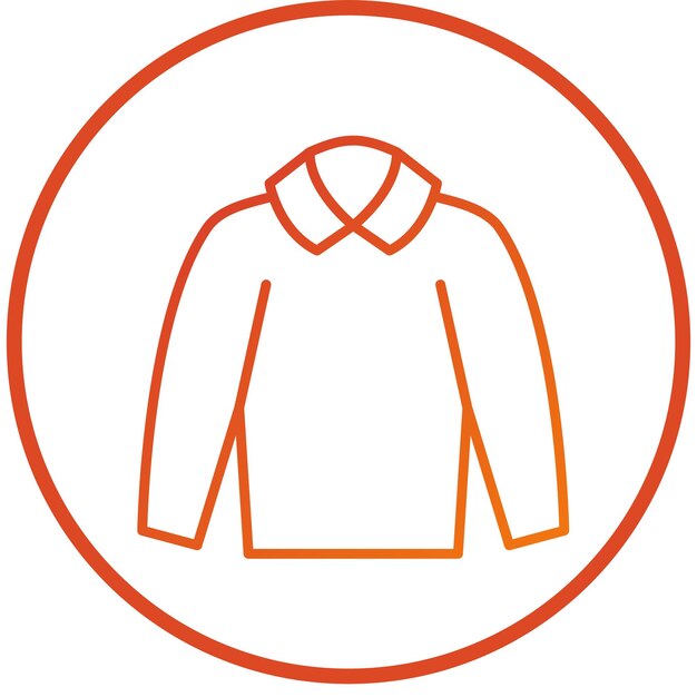 Estilo del icono de la camisa de diseño vectorial
