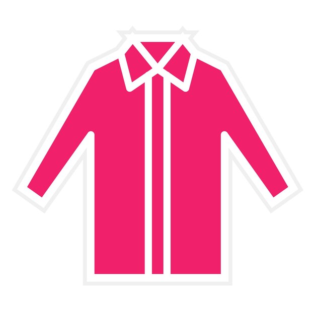 Estilo del icono de la camisa de diseño vectorial