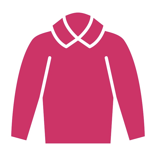 Estilo del icono de la camisa de diseño vectorial