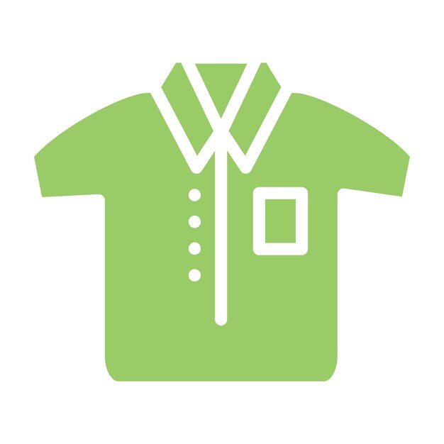Estilo del icono de la camisa de diseño vectorial