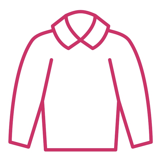 Estilo del icono de la camisa de diseño vectorial