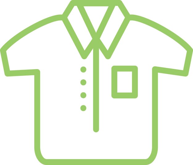 Estilo del icono de la camisa de diseño vectorial