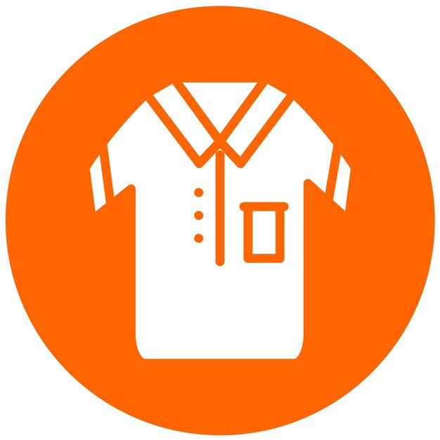 Vector estilo de icono de camisas de diseño vectorial