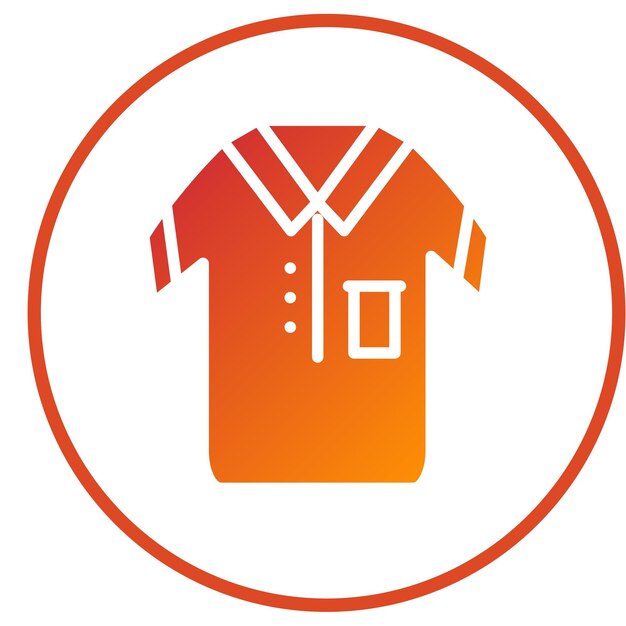 Estilo de icono de camisas de diseño vectorial