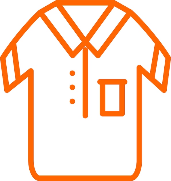 Estilo de icono de camisas de diseño vectorial