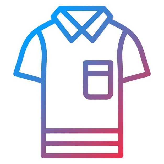 Estilo del icono de la camiseta de diseño vectorial