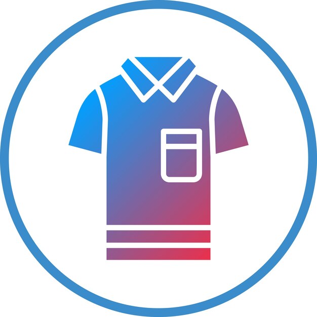 Estilo del icono de la camiseta de diseño vectorial