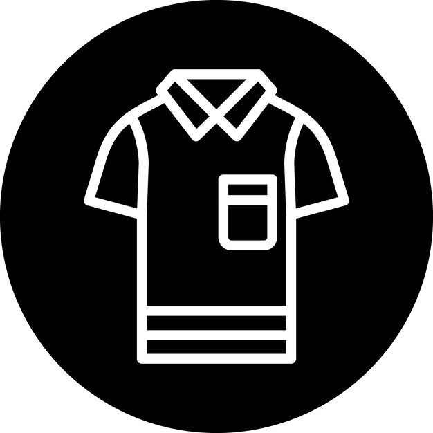 Estilo del icono de la camiseta de diseño vectorial