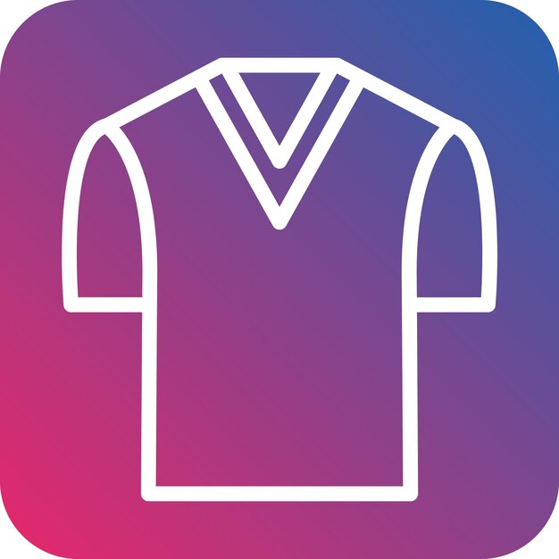 Estilo de icono de camiseta de diseño vectorial