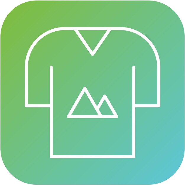 Estilo de icono de camiseta de diseño vectorial