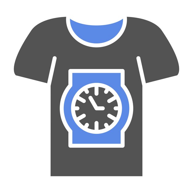 Estilo del icono de la camiseta de diseño vectorial