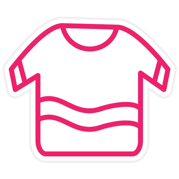 Estilo de icono de camiseta de diseño vectorial