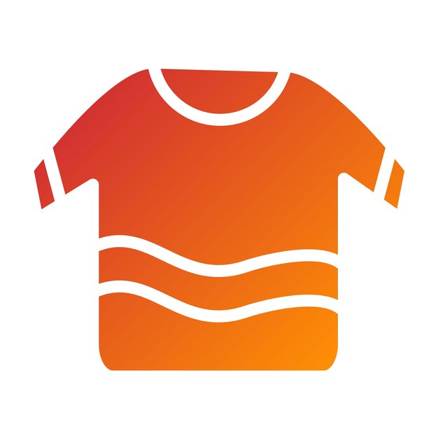 Estilo de icono de camiseta de diseño vectorial
