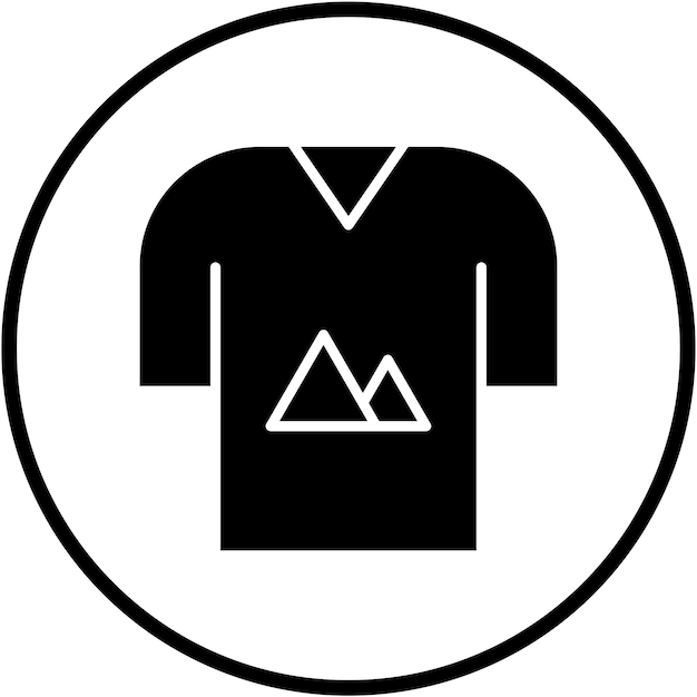 Estilo de icono de camiseta de diseño vectorial