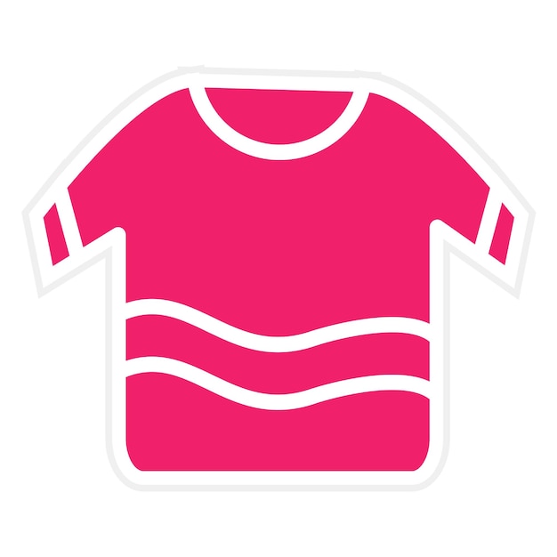 Vector estilo del icono de la camiseta de diseño vectorial