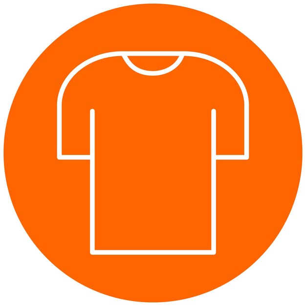 Estilo del icono de la camiseta de diseño vectorial