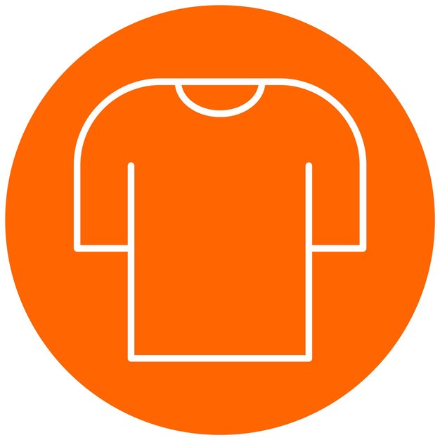 Estilo de icono de camiseta de diseño vectorial