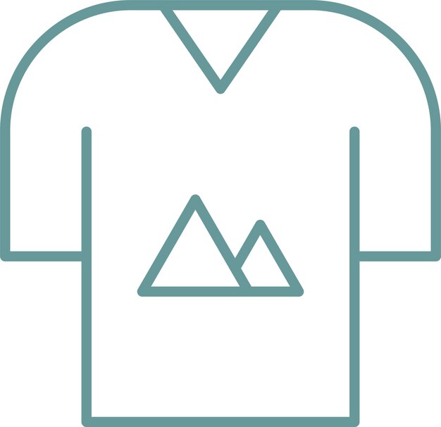 Estilo de icono de camiseta de diseño vectorial