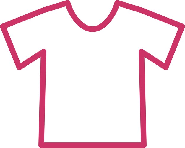 Estilo del icono de la camiseta de diseño vectorial