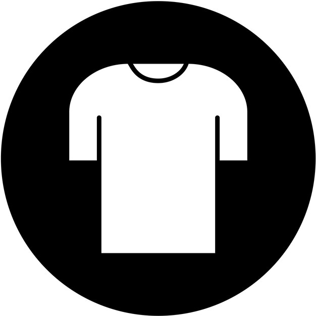Estilo del icono de la camiseta de diseño vectorial