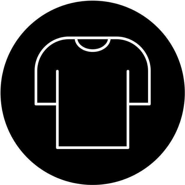 Estilo del icono de la camiseta de diseño vectorial