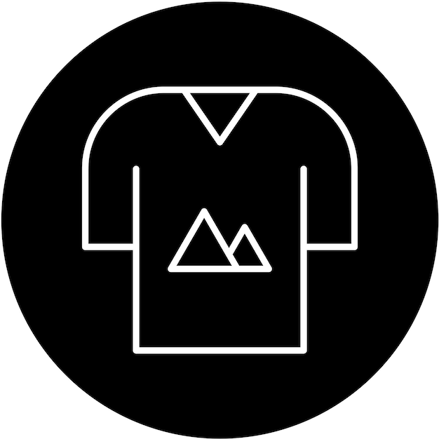 Estilo de icono de camiseta de diseño vectorial