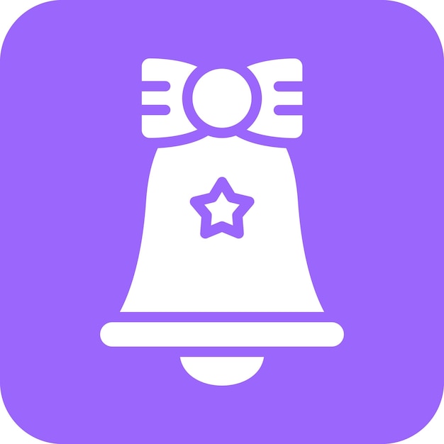 Estilo del icono de la campana de cumpleaños
