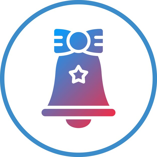 Estilo del icono de la campana de cumpleaños