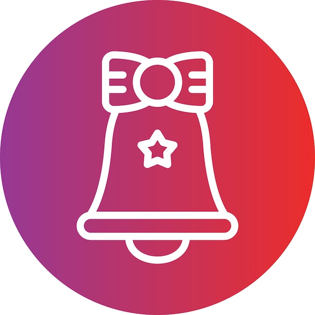 Estilo del icono de la campana de cumpleaños