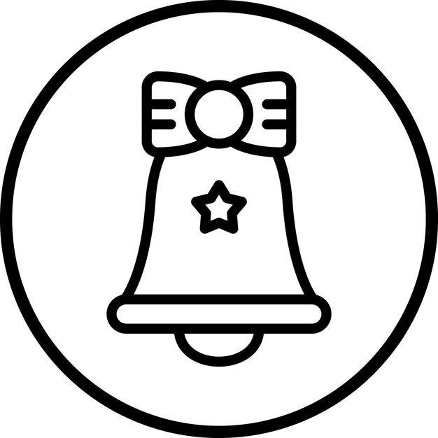 Estilo del icono de la campana de cumpleaños
