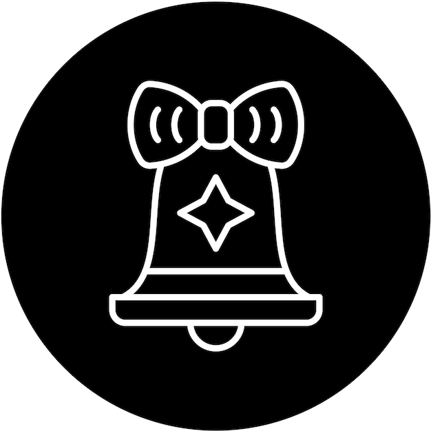 Estilo del icono de la campana de cumpleaños