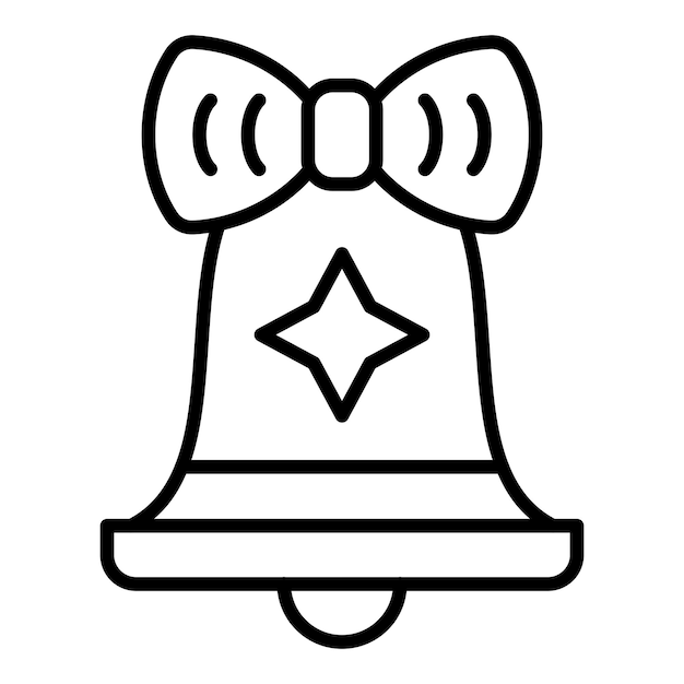 Estilo del icono de la campana de cumpleaños