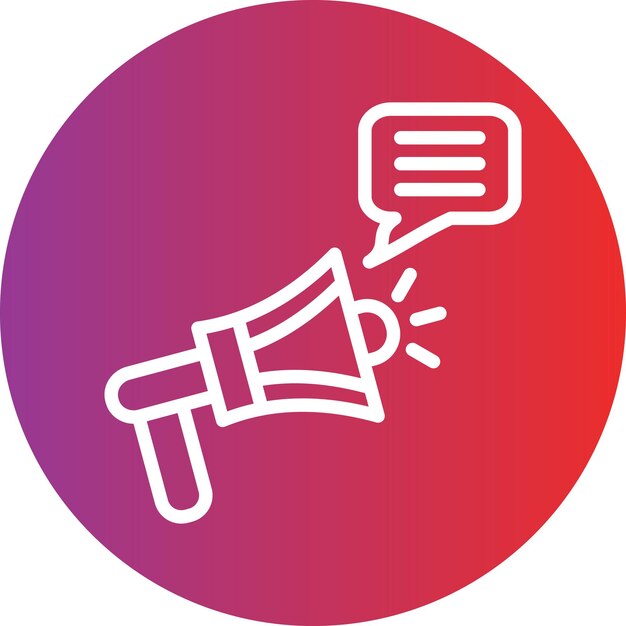 Estilo del icono de la campaña de diseño vectorial