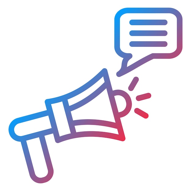 Estilo del icono de la campaña de diseño vectorial